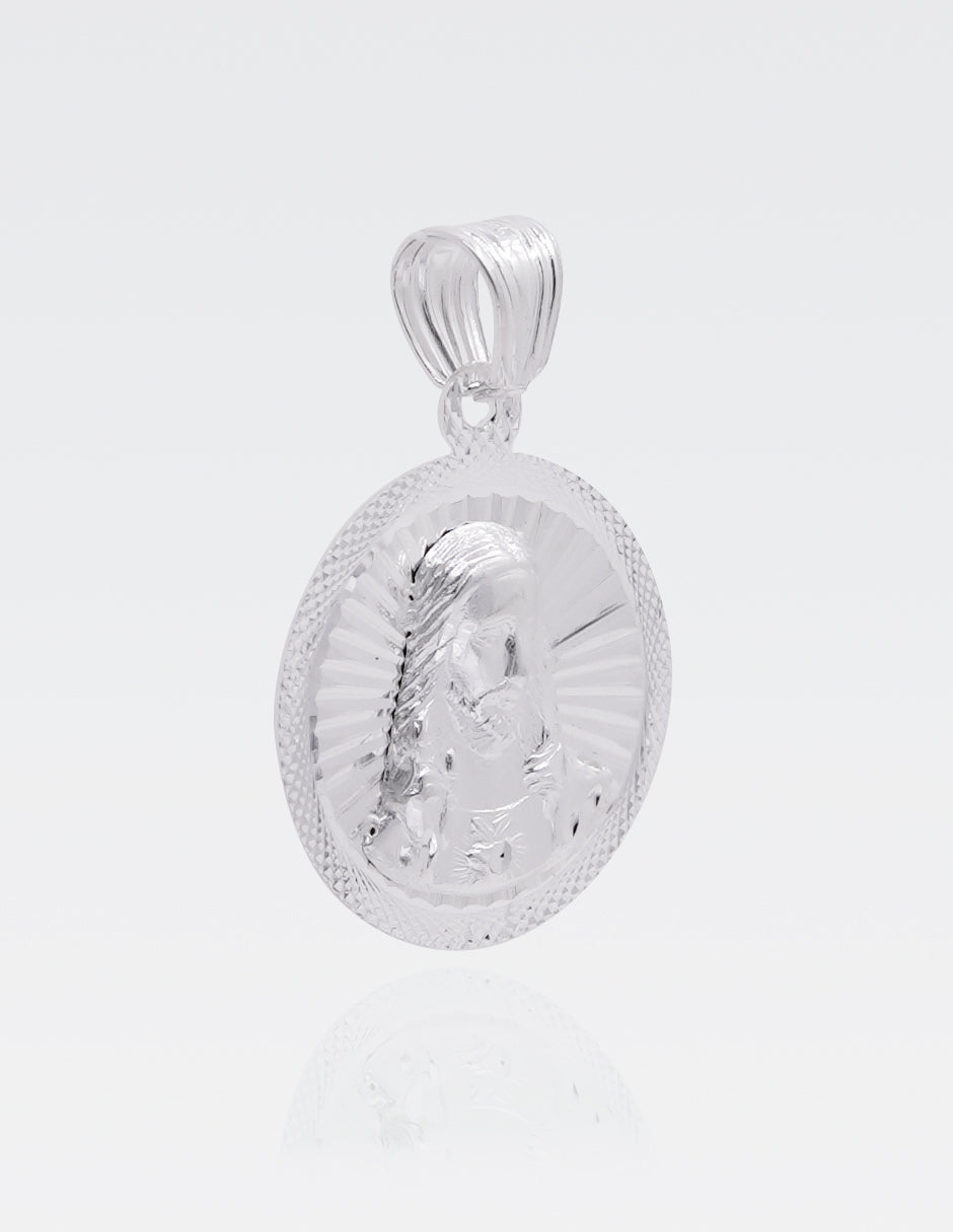 Dije de Plata .925 | Sagrado Corazón | 2.7CM de Altura 1.8CM Ancho