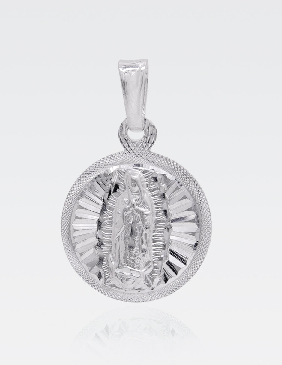 Dije de Plata .925 | Medalla de Cristo y la Virgen de Guadalupe