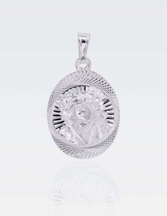 Dije de Plata .925 | Divino Rostro | 3.2CM de Altura 1.3CM Ancho