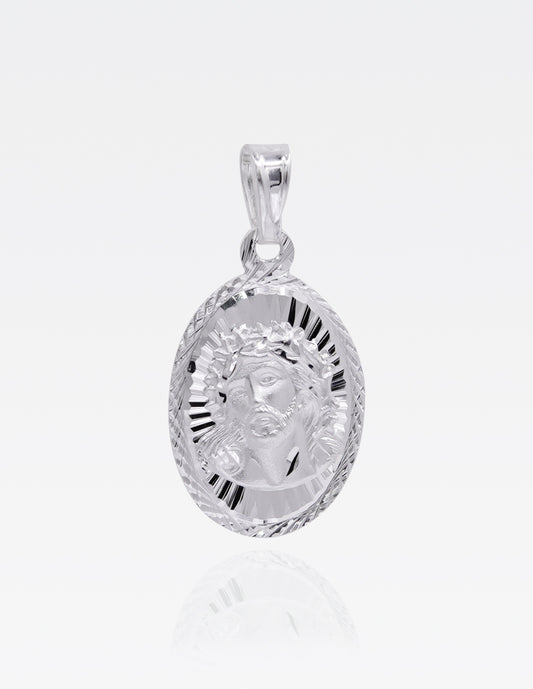 Dije de Plata .925 | Divino Rostro | 2.4CM de Altura 1.3CM Ancho