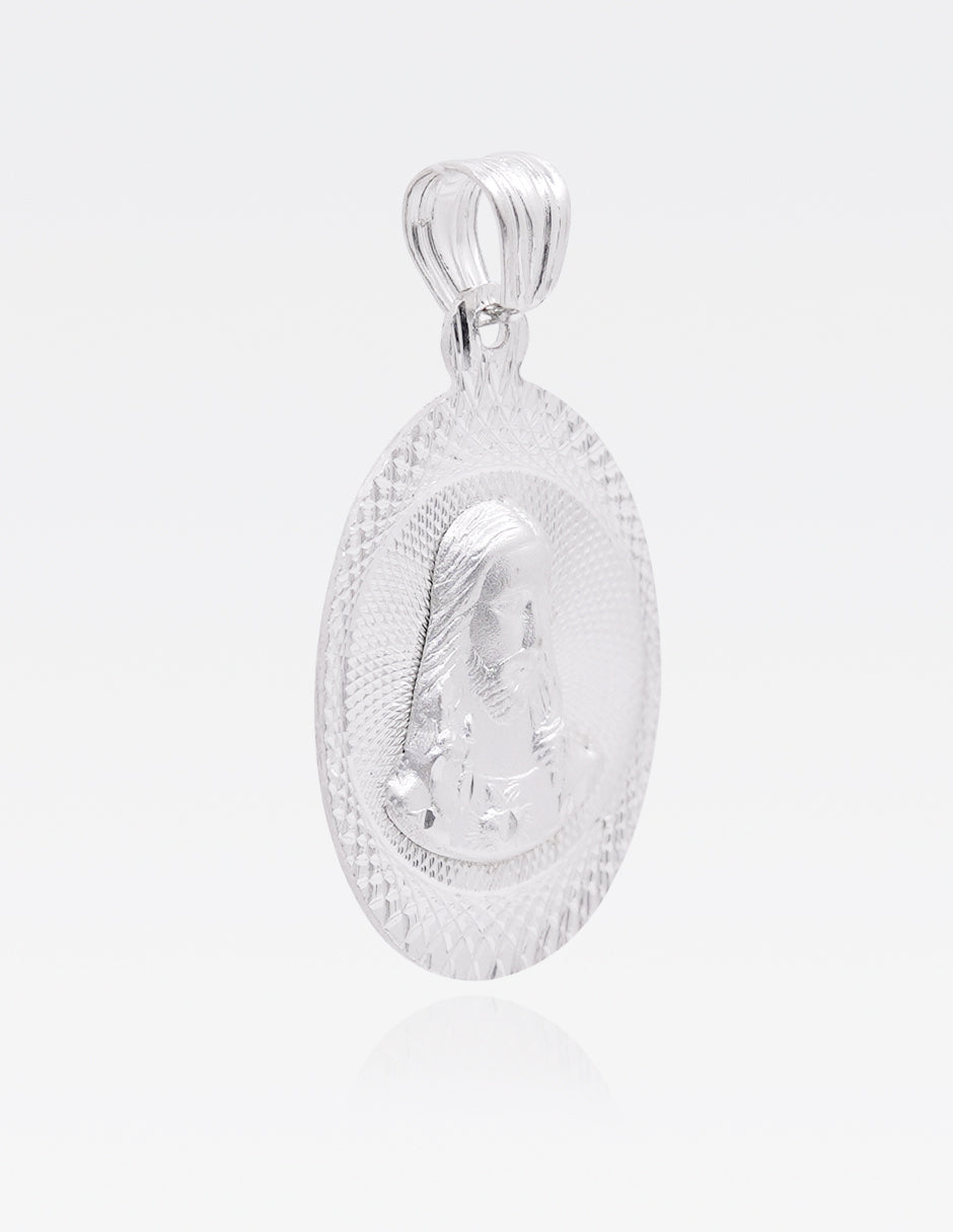 Dije de Plata .925 | Sagrado Corazón | 3.4 CM de Altura 2 CM Ancho