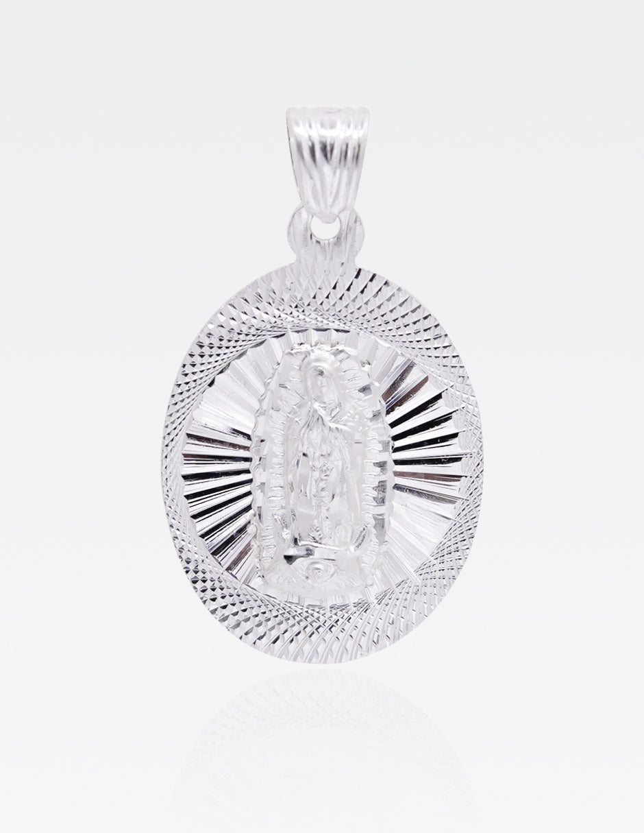 Dije de Plata .925 | Sagrado Corazón | 3.4 CM de Altura 2 CM Ancho