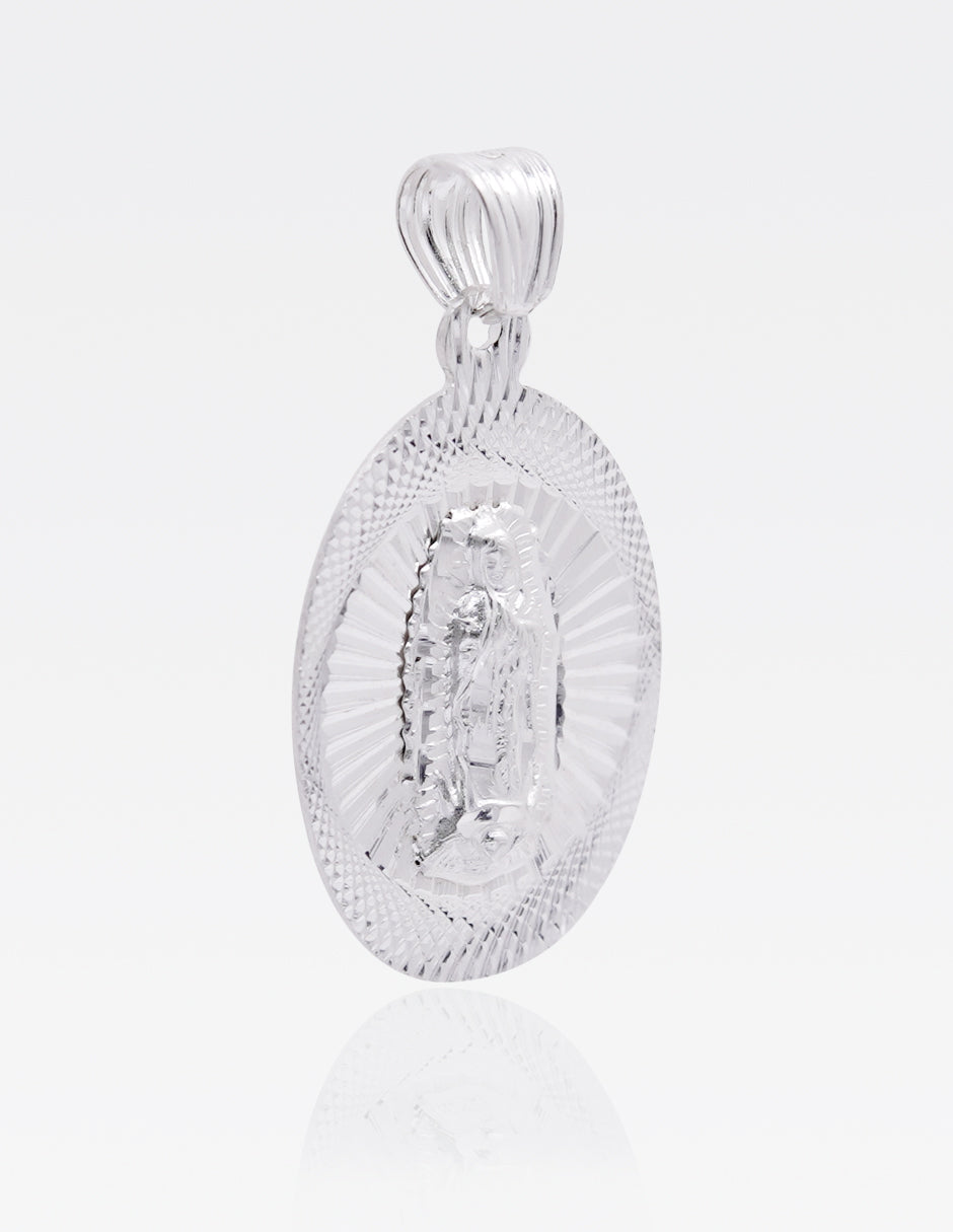 Dije de Plata .925 | Sagrado Corazón | 3.4 CM de Altura 2 CM Ancho