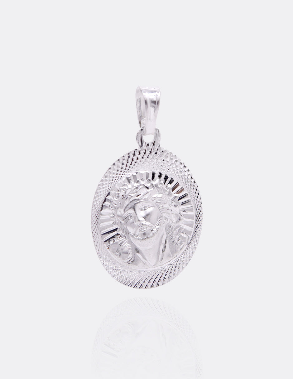 Dije de Plata .925 | Divino Rostro 2.5CM de Altura 1.3CM Ancho