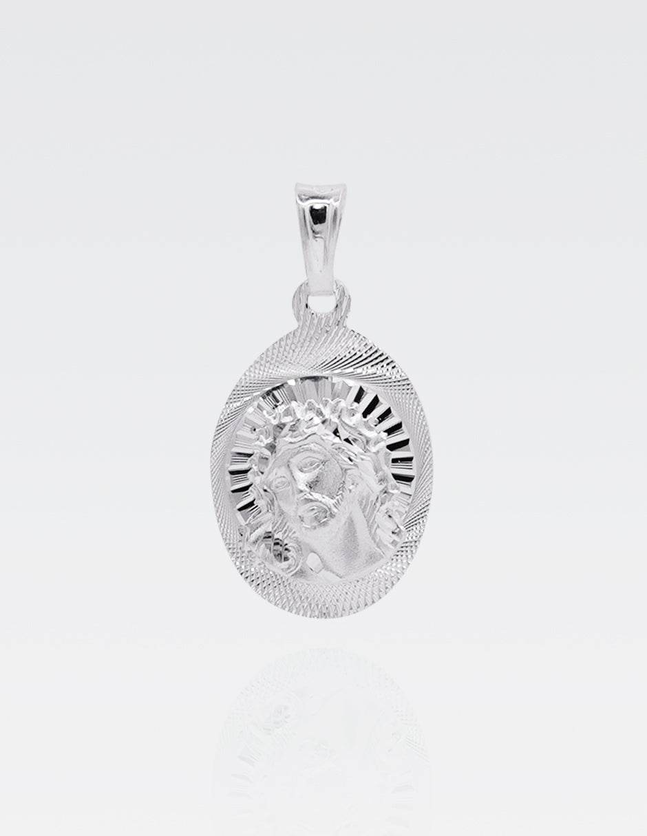 Dije de Plata .925 | Divino Rostro | 2.7CM de Altura 1.5CM Ancho