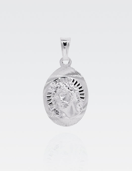 Dije de Plata .925 | Divino Rostro | 2.7CM de Altura 1.5CM Ancho
