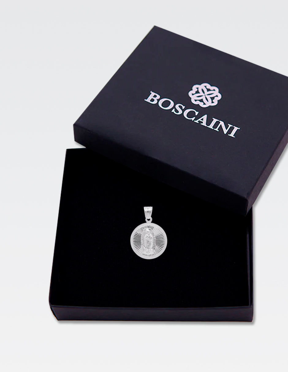 Dije de Plata .925 | Virgen de Guadalupe | 3.2 CM de Altura 2.2CM Ancho