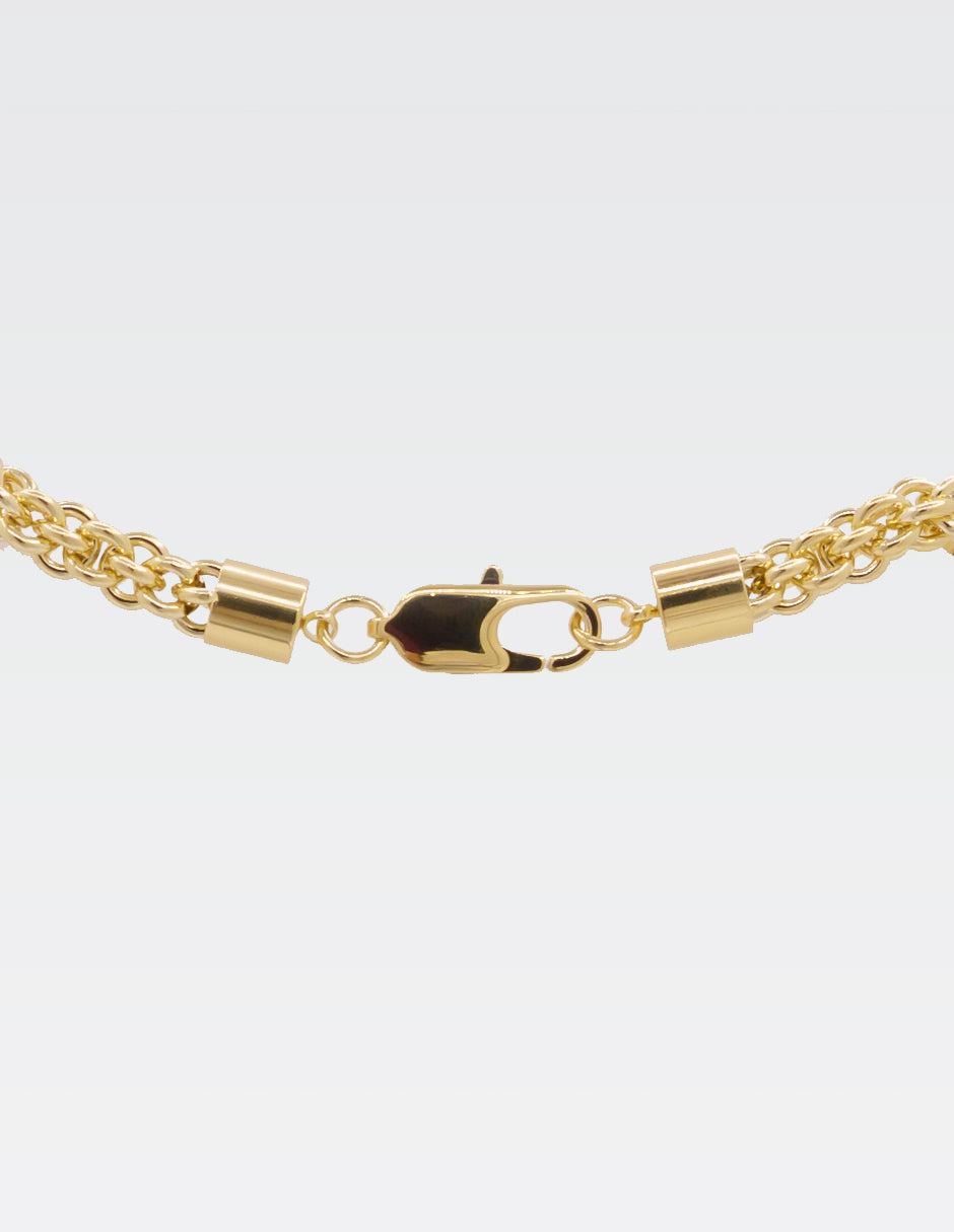 Pulsera de Punto | Chapa de Oro 14K | 20CM · 6MM