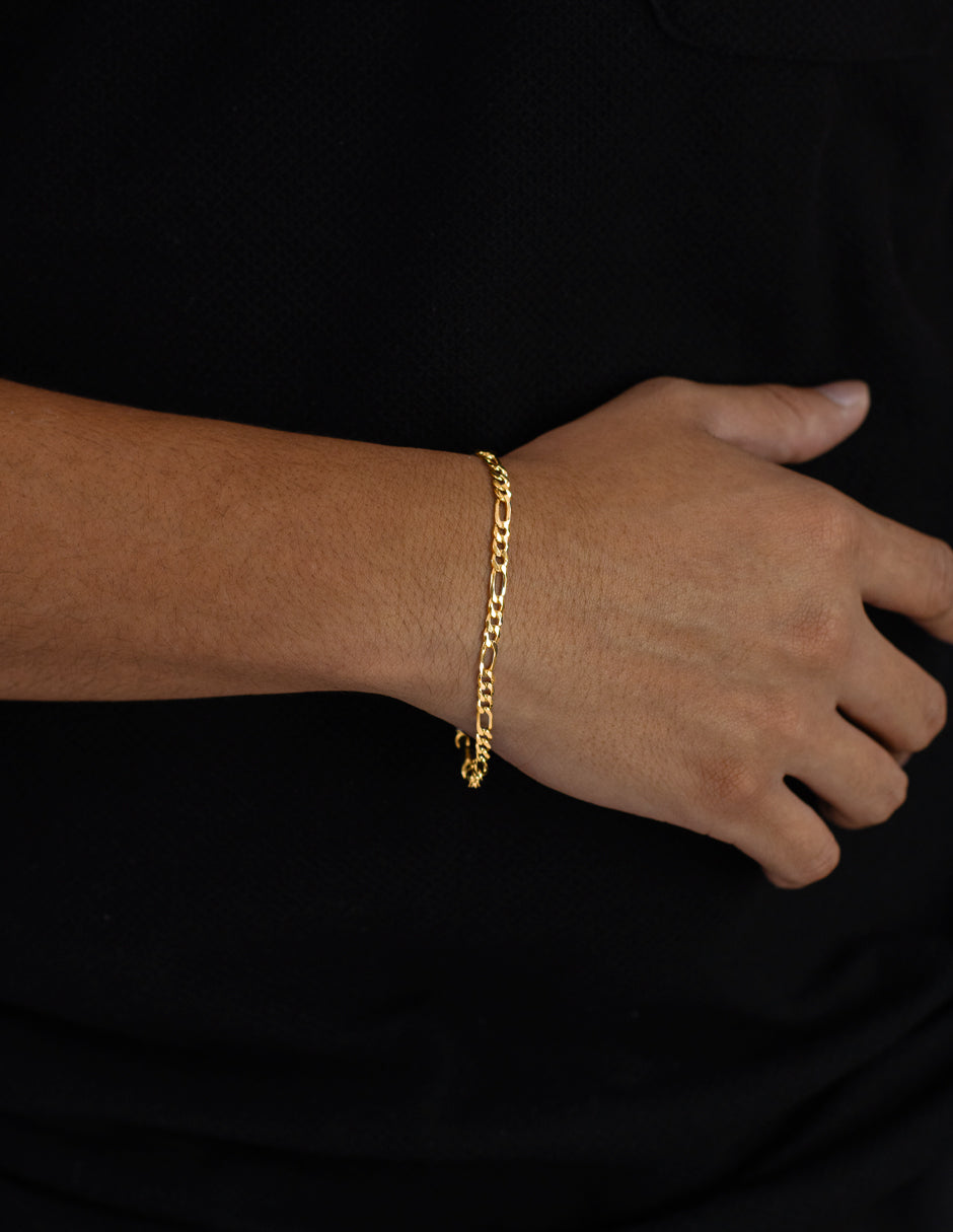 Pulsera Cartier | Chapa de Oro 14K | 21CM · 5MM