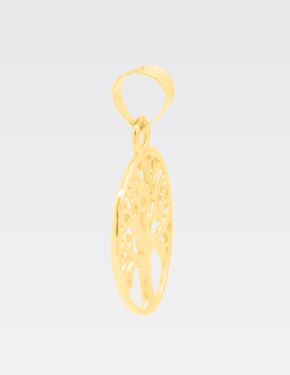 Juego Cadena Torsal con Dije Árbol de la Vida | Oro Vermeil 14K | 66CM · 4MM