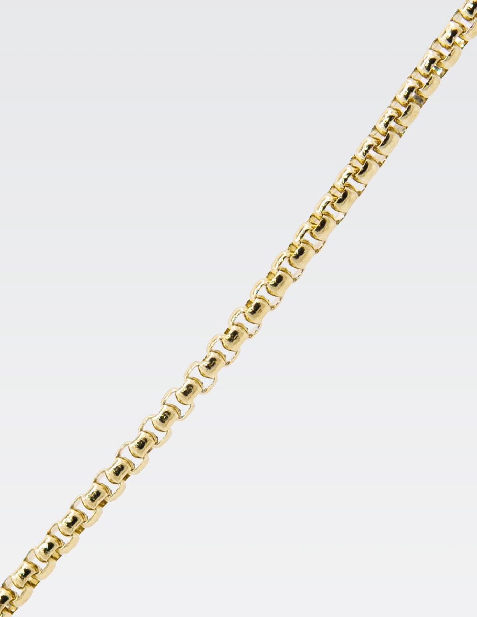 Cadena Rolo | Chapa de Oro 14K |  60CM · 3MM