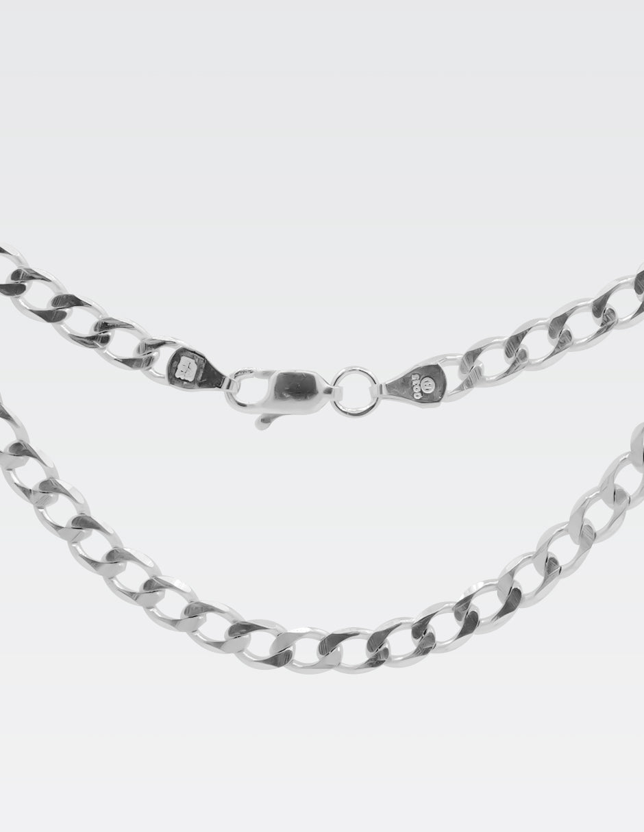 Cadena Cubana Plata .925 | 60 CM · 5 MM