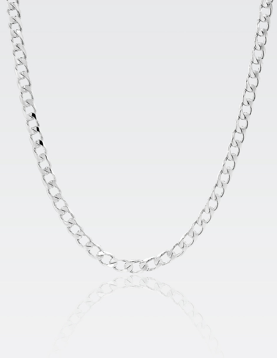 Cadena Cubana Plata .925 | 60 CM · 5 MM