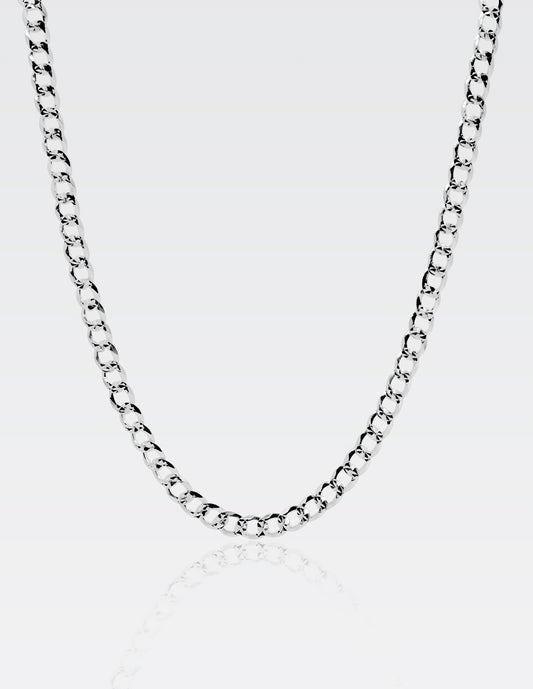 Cadena Cubana Diamantada Plata .925 | 57 CM  ·  5 MM