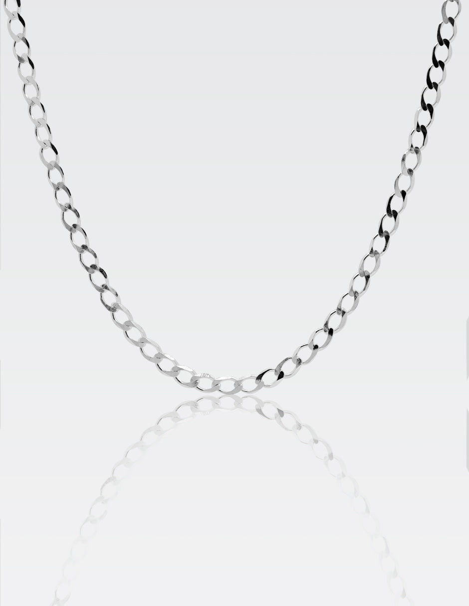Cadena Cubana  Plata .925 | 55 CM · 4 MM