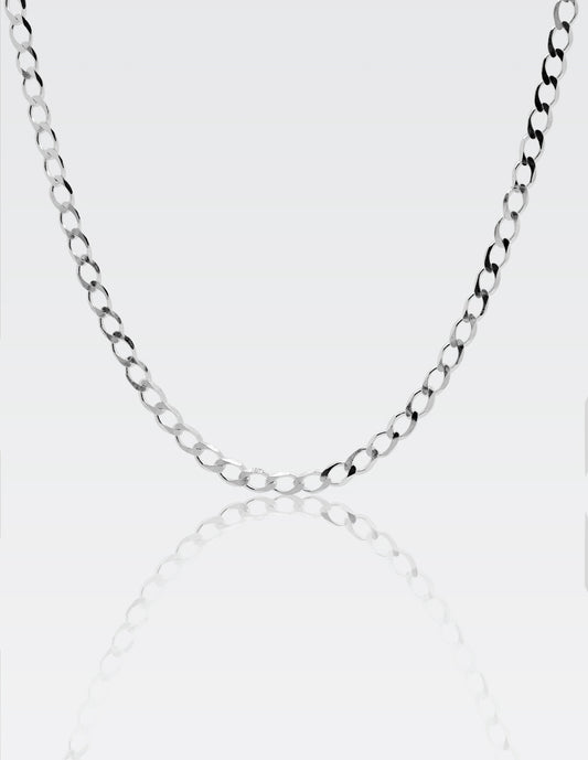 Cadena Cubana  Plata .925 | 55 CM · 4 MM