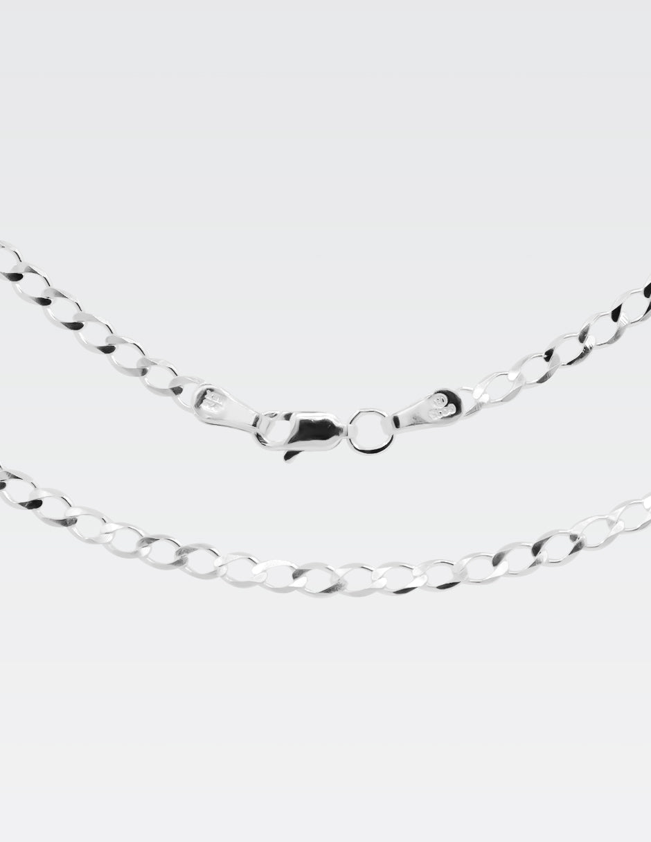 Cadena Cubana  Plata .925 | 55 CM · 4 MM