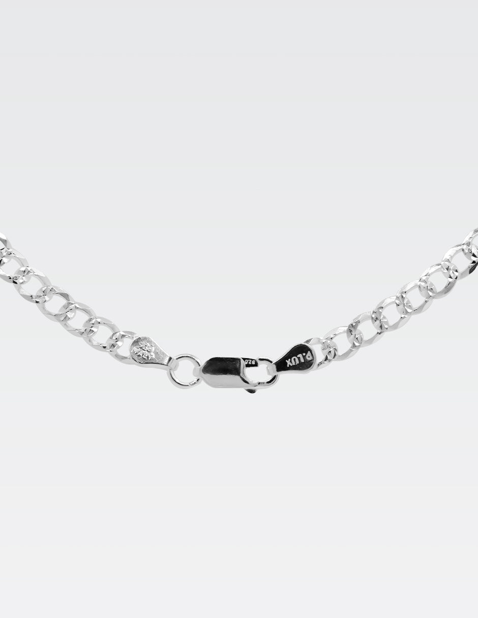 Cadena Cubana Diamantada Plata .925 | 57 CM  ·  5 MM
