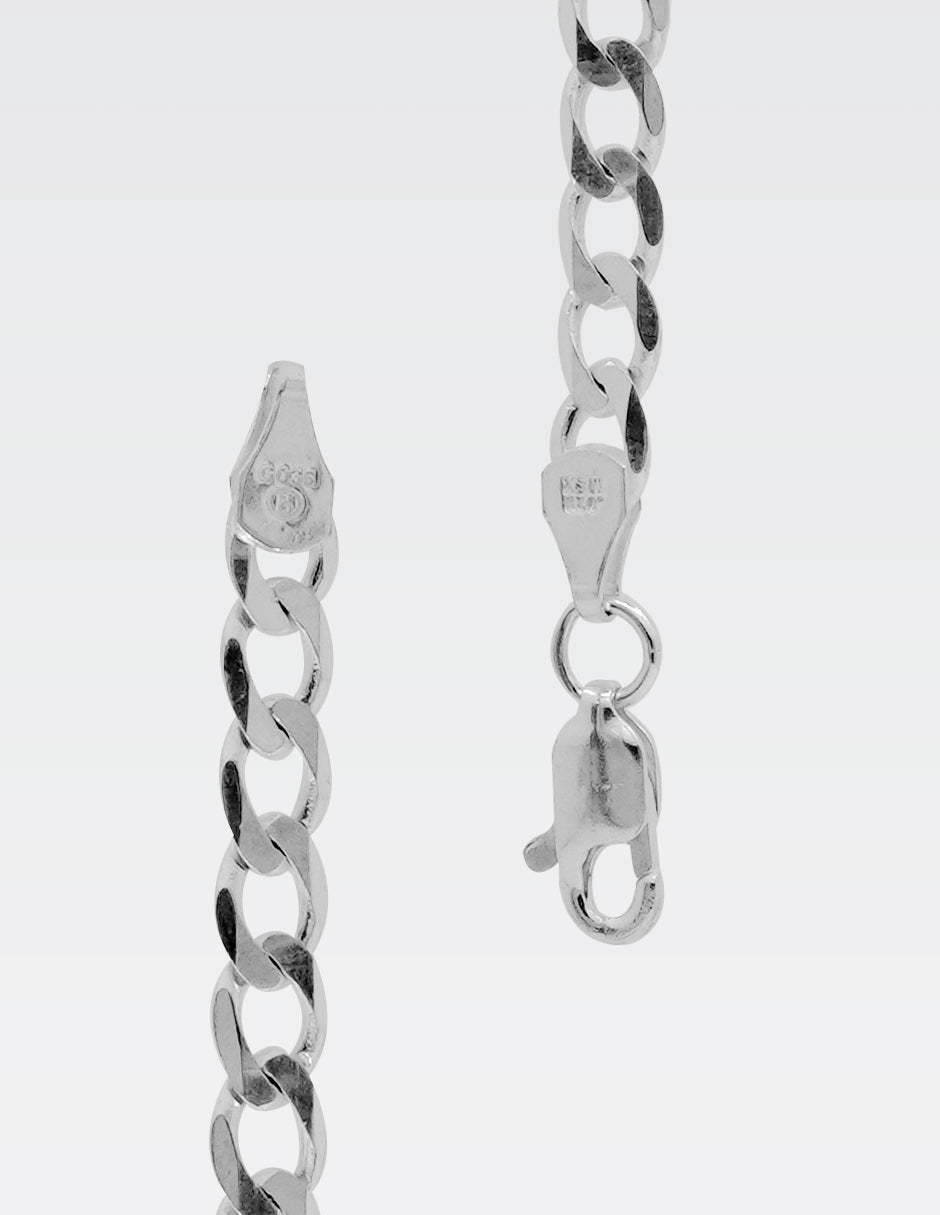 Cadena Cubana Plata .925 | 60 CM · 5 MM