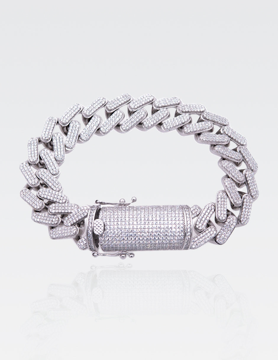 Pulsera Miami Cuban Link | Plata Ley MEX .925 | Zirconias Suizas