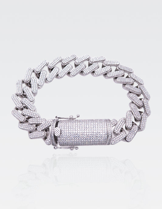 Pulsera Miami Cuban Link | Plata Ley MEX .925 | Zirconias Suizas